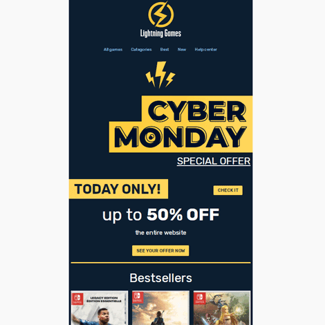 Cyber Monday Gaming Special Offer